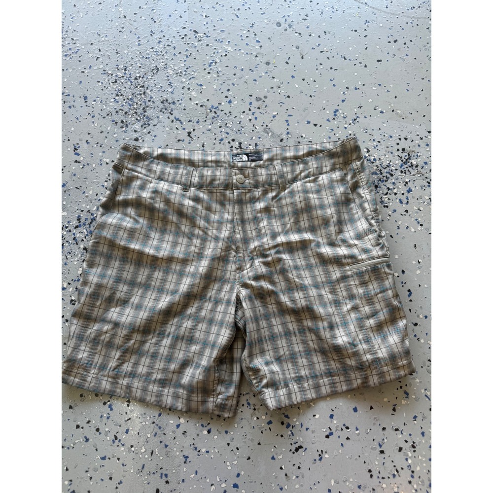 The North Face Plaid Shorts Casual Outdoor Hiking Size 38